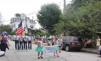 After the Blessing of the Fleet Mass in the morning on July 29, townspeople gathered for the annual parade in Stonington Borough.