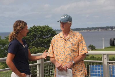 Aquaculture Extension Educator Tessa Getchis talks about her work with commercial fishermen with "Community Buzz" host Peter Roper.
