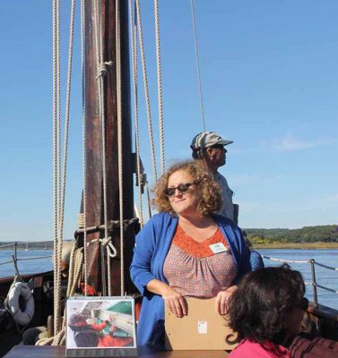 Research Coordinator Syma Ebbin, also an associate professor in Maritime Studies, talks about diadromous fish in the Connecticut River.