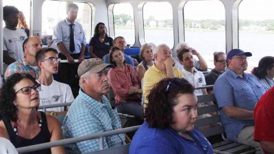 Passengers heard from seven speakers on topics ranging from aquaculture to water quality to research.