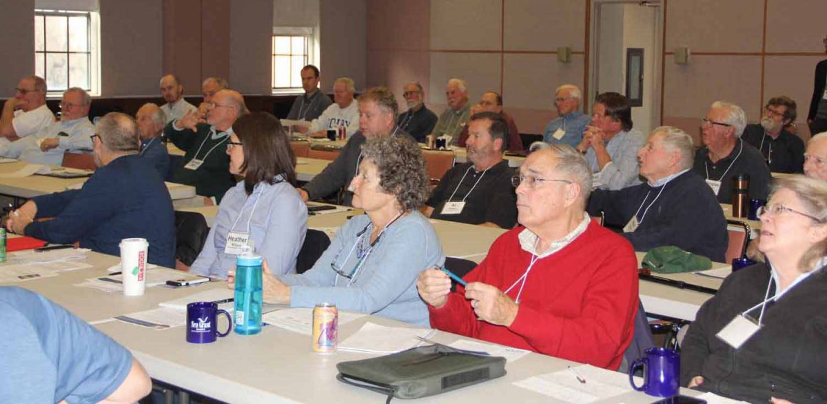 About 50 members of the state's municipal shellfish commissions attended the daylong gathering at the Connecticut Agricultural Experiment Station.