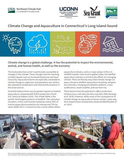 Page 1 of "Climate Change and Aquaculture in Connecticut's Long Island Sound"