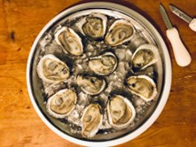 Connecticut-grown oysters are often served raw on the halfshell.