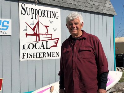 Gary Yerman, co-owner and operator of R&B Fisheries and New London Seafood Distributors, is one of the commercial fishermen interviewed for the article