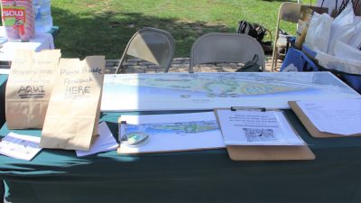 Participants in the "Let's Go Fishing" event were asked to provide feedback on the Sliver by the River Park project.