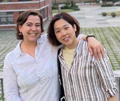 Molly James, left, and Hea Youn "Sophy" Chung began collaborating during the COVID-19 pandemic.