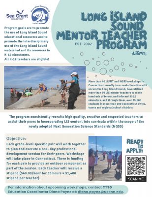 Flyer for Long Island Sound Mentor Teacher program