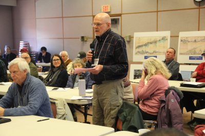 Don Murphy, chairman of the Stonington Shellfish Commission, told the group about the difficult season commercial growers in his town experienced.