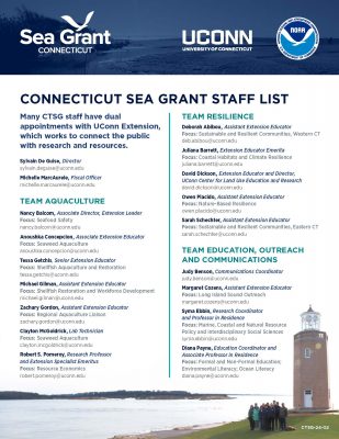CT Sea Grant Staff List