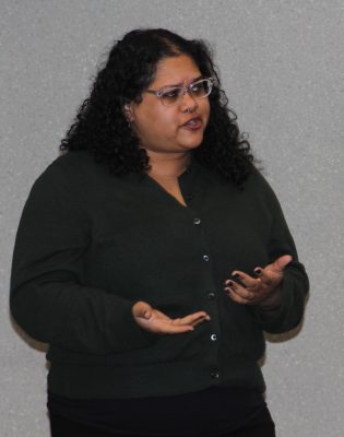 Shehela Begum of the Long Island Sound Community Impact Fund gave one of the "lightning talks" at the March 7 workshop.