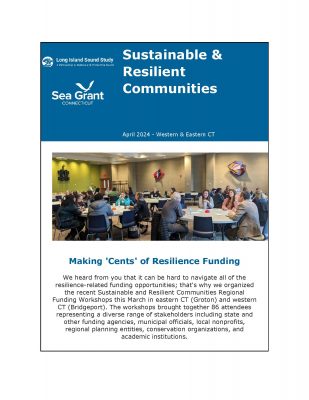 Front page of Sustainable & Resilient Communities April 2024 newsletter