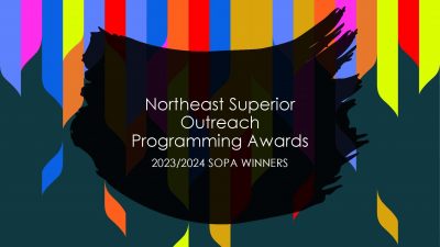 Northeast Superior Outreach Programming Award certificate