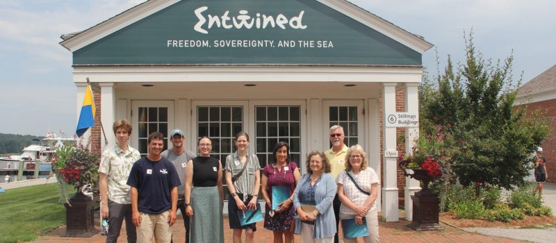 CTSG staff toured the "Entwined" exhibit at Mystic Seaport about Indigenous and Black maritime history as part of DEI initiatives.