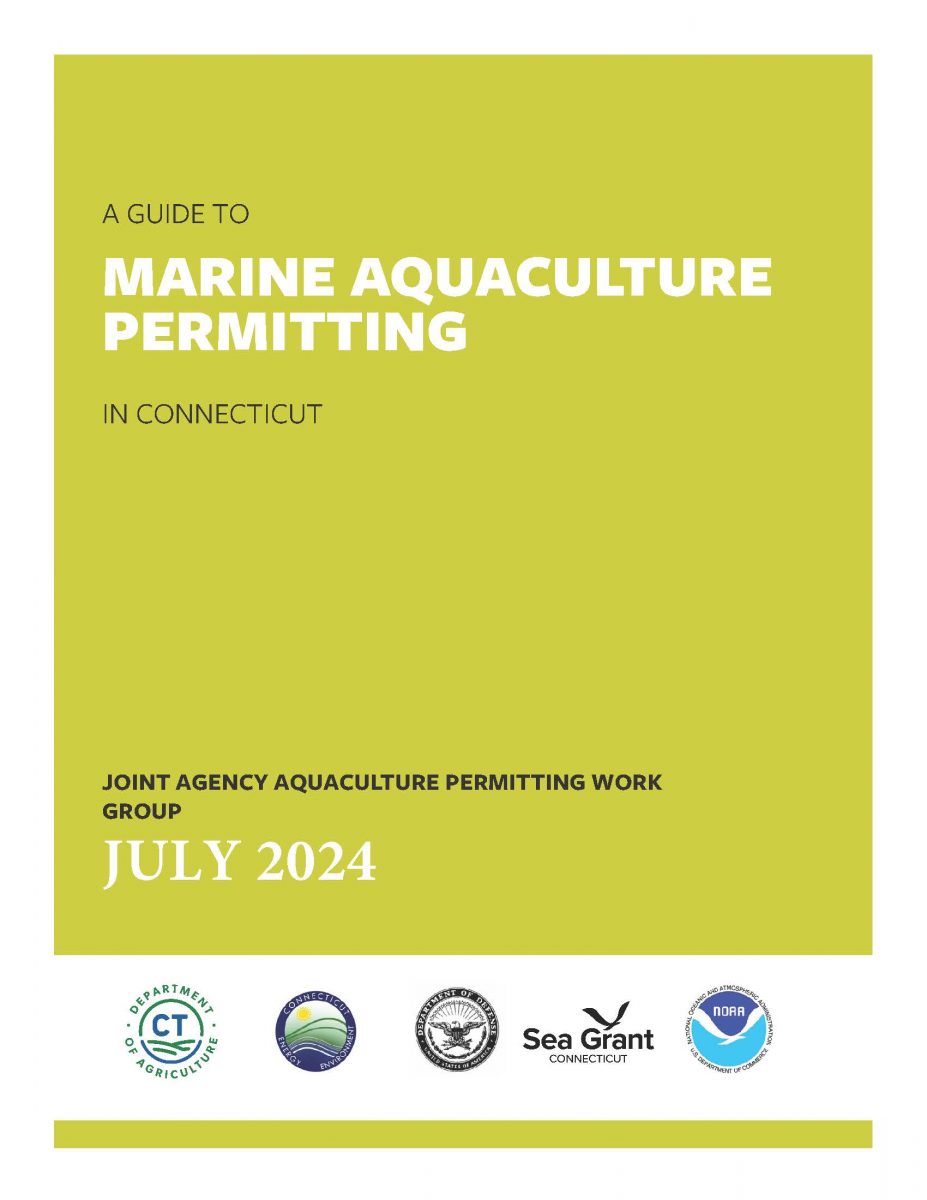 Title page of Marine Aquaculture Permitting Guide for Connecticut