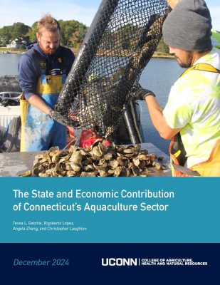 Cover of "The State and Economic Contribution of Connecticut's Aquaculture Sector"