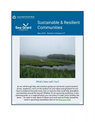 Page 1 of Sustainable & Resilient Communities May 2025 newsletter