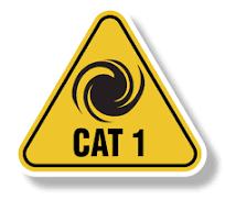 Hurricane warning sign