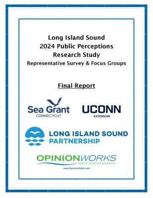 Cover of Long Island Sound 2024 Public Perceptions Research Study