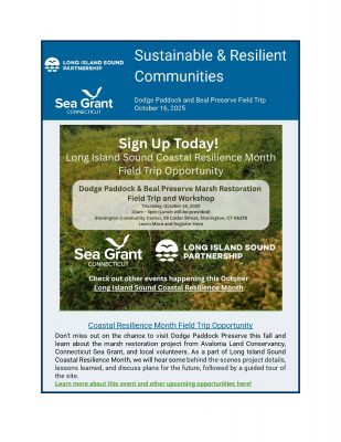 Page 1 pf Sustainable & Resilient Communities September 2025 newsletter