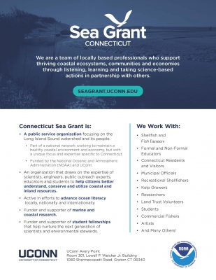 First page of Connecticut Sea Grant fact sheet