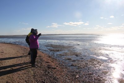 Hikers enjoyed views of Long Island Sound and the mouth of the Connecticut River.