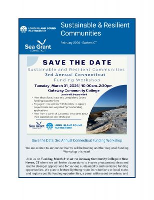 First page of Sustainable & Resilient Communities newsletter for Eastern Connecticut for February 2026