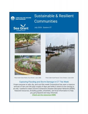 Page 1 of Sustainable & Resilient Communities newsletter for July 2026
