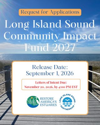Flyer for Long Island Sound Community Impact Fund 2027