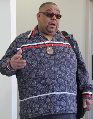 Michael Thomas, knowledge keeper for the Mashantucket Pequot tribe, spoke about wampum and the role of shellfishing in indigenous cultures.