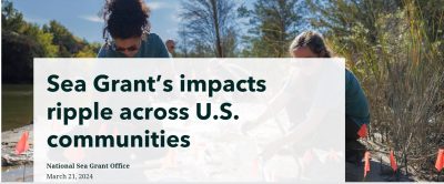 Screen shot from National Sea Grant storymap