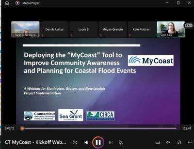 Screedshot from MyCoast webinar